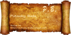 Putnoky Buda névjegykártya